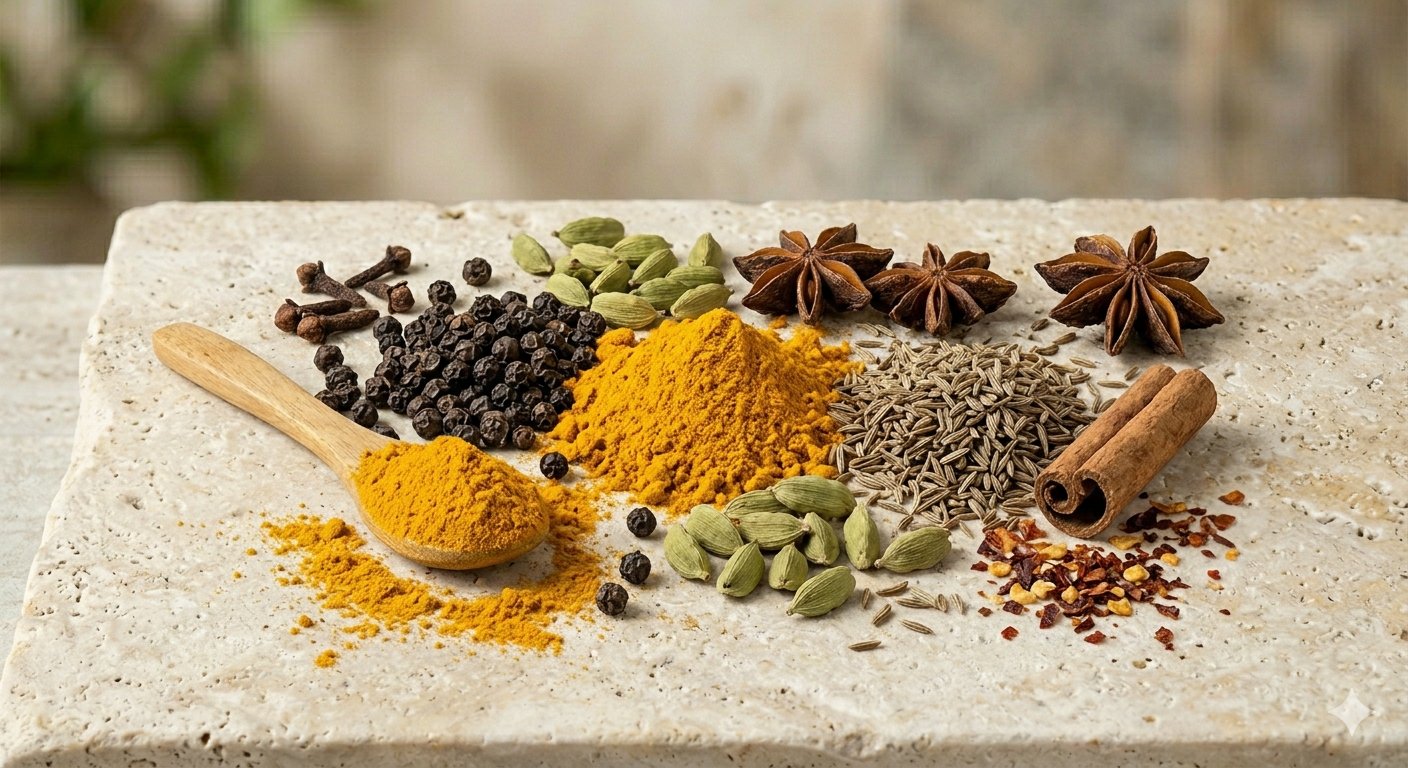 Organic cardamom and black pepper